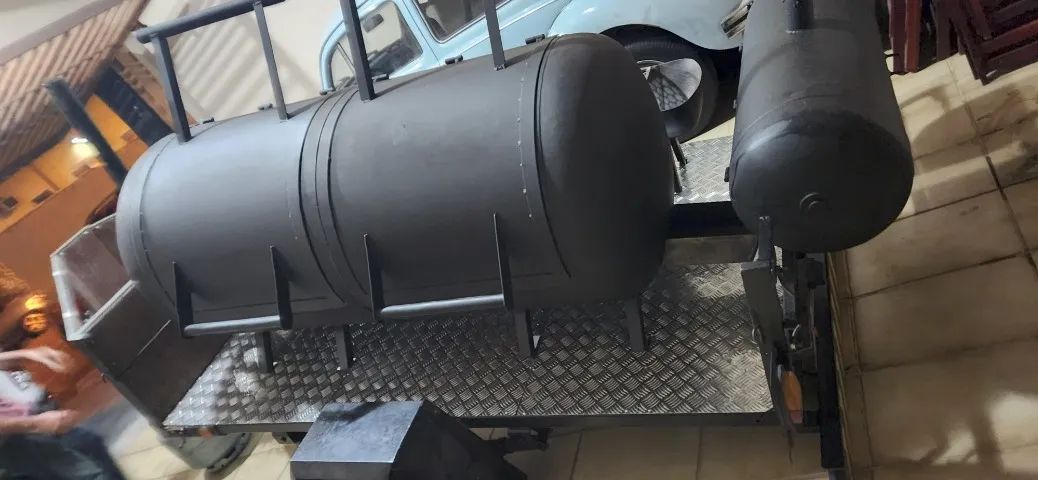 carretinha pit smoker - Foto 2