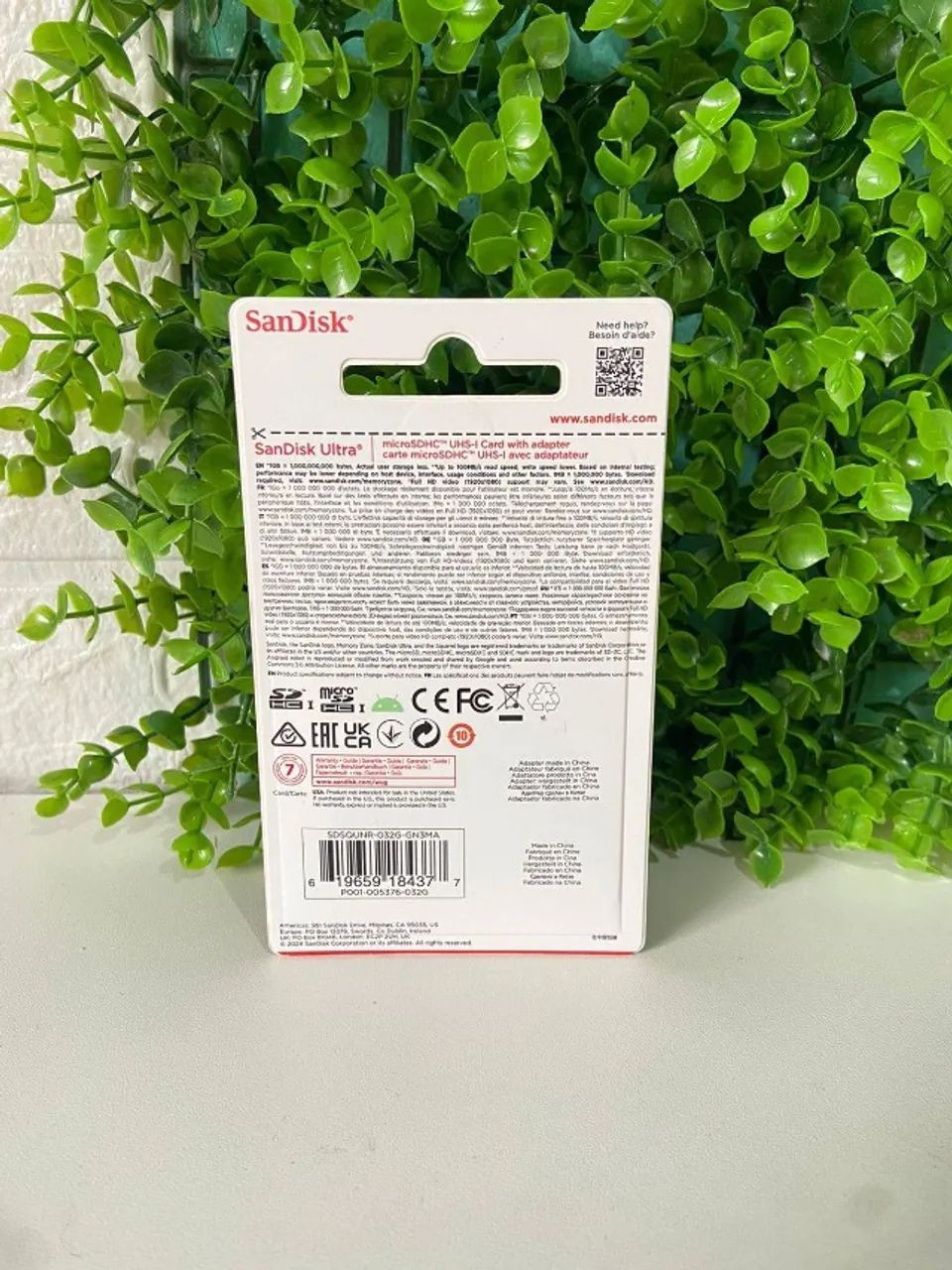 Cartão Micro SD SanDisk Ultra, 32GB, Class 10, ORIGINAL - Foto 2