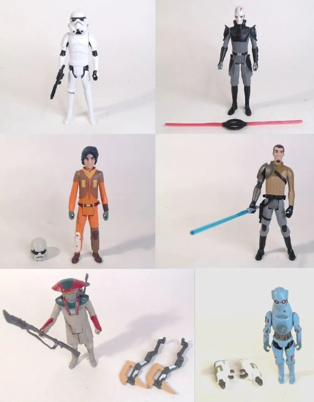 R$ 77 a R$ 97 - Figuras de Ação Star Wars - Hobbies e coleções