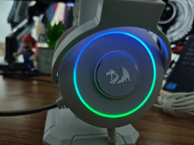 Redragon Headset Gamer Lamia 2 Lunar Virtual com Suporte de de Headset - Branco - Foto 5