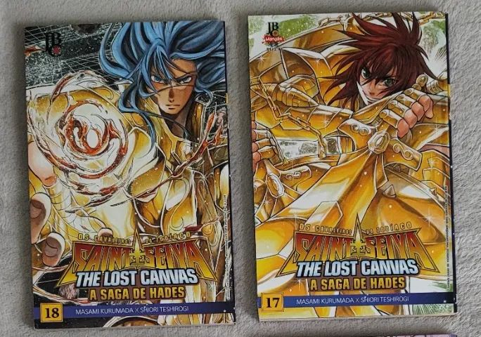 Mangá Saint Seiya The Lost Canvas Vols 1-11 e 15-18 JBC 2012