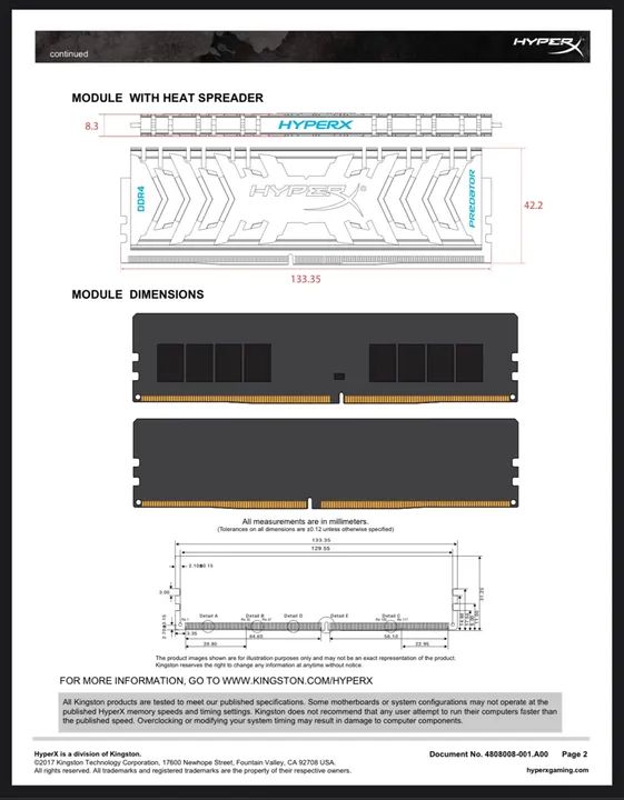 Memória RAM HyperX Predator DDR4 8GB  - Foto 4