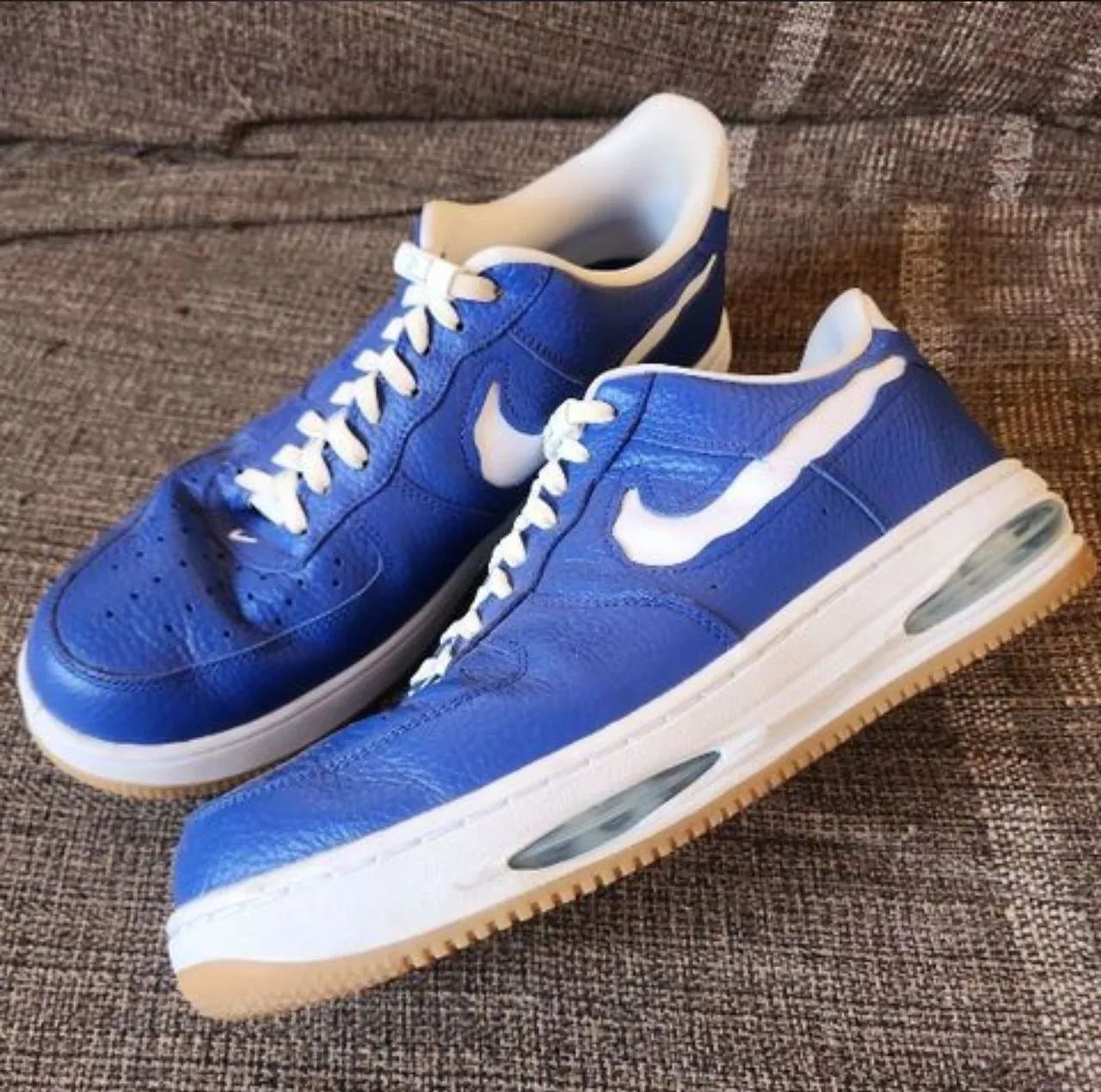 Nike Air Force 1 Low evo "team royal" couro de bezerro - Foto 4