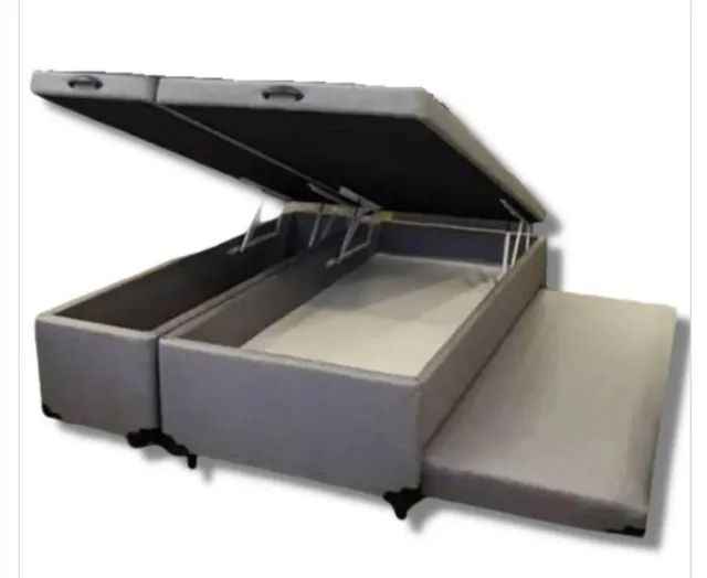  bicama casal cama box bau com auxiliar 
