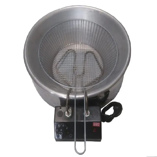 Fritadeira tacho Elétrico Equipe Inox 8L 220v - Foto 4