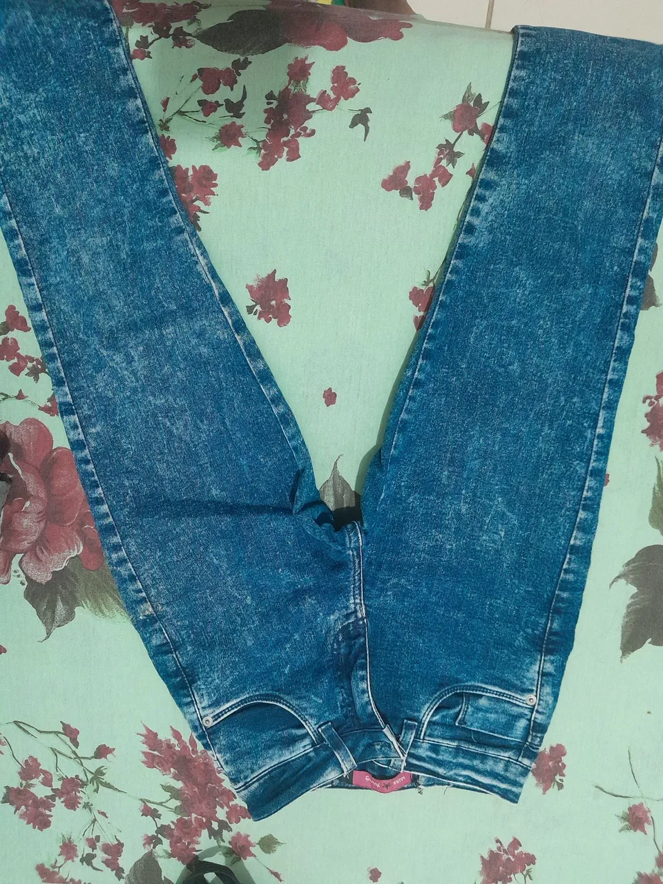 Calça Jeans Skinny Azul Claro