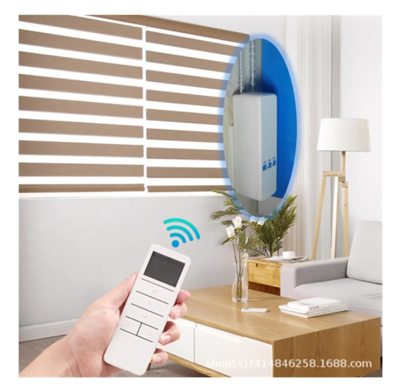 Cortina Inteligente Wi-Fi com Controle Remoto