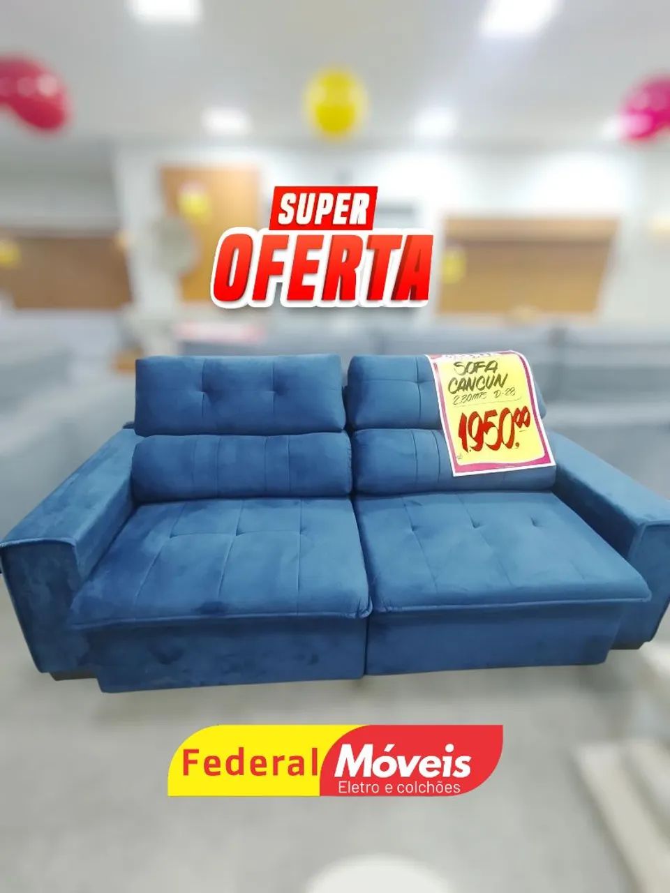 Sofá Retrátil e Reclinável 2.30m  - Super Oferta!