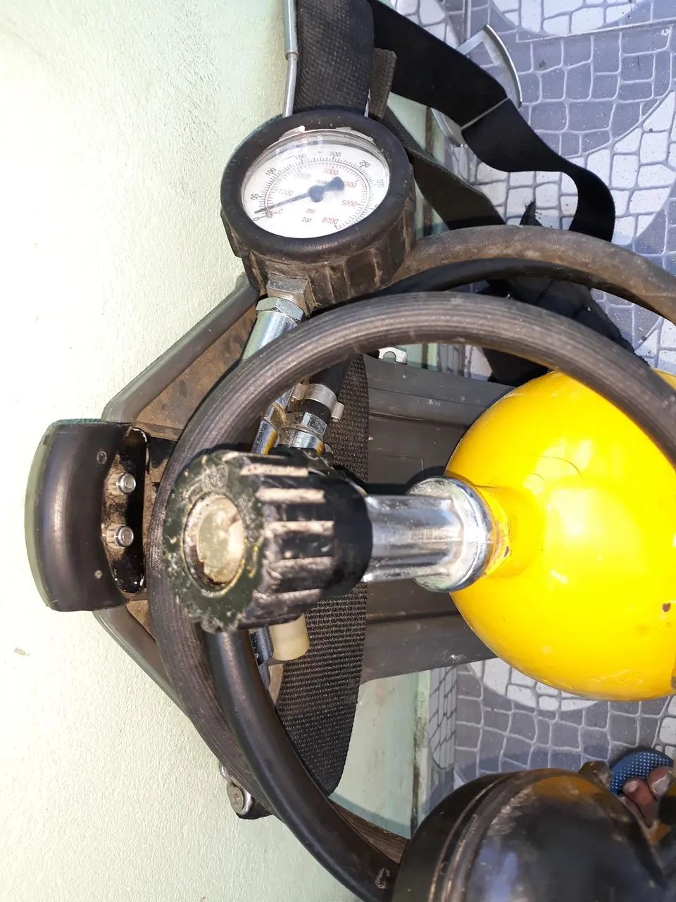 Cilindro respiratório salvamento e confinado 