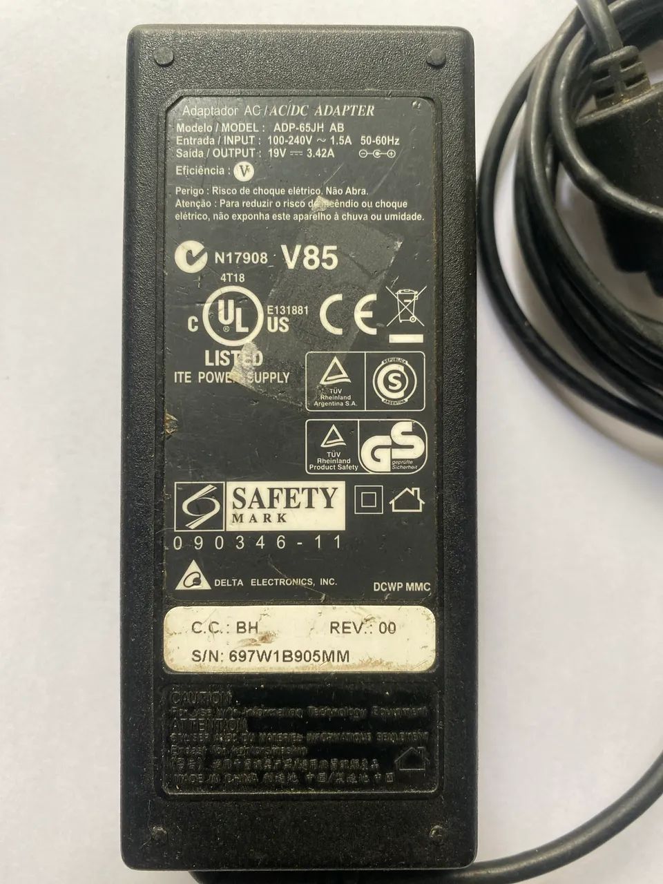 FONTE ORIGINAL 19V - 3.42A