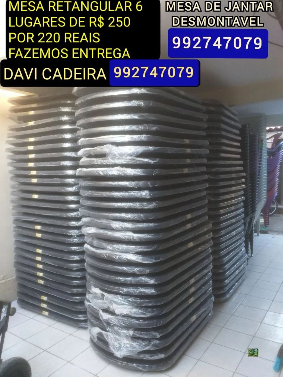 MESA DE JANTAR SAARINE BZ TA FRETE GRATIS 
