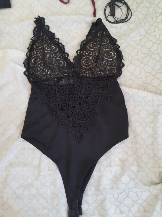 Body de renda preto