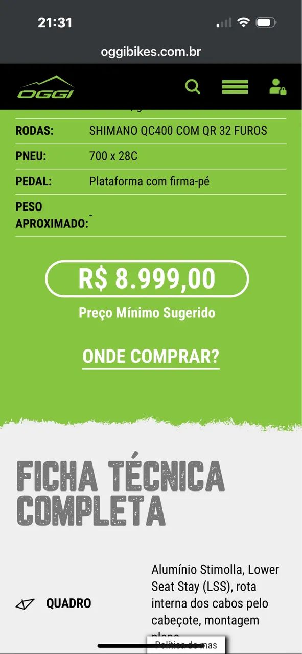 Speed oggi stimolla 56 disc freio hidráulico comprada 08/2025 com NF - Foto 5