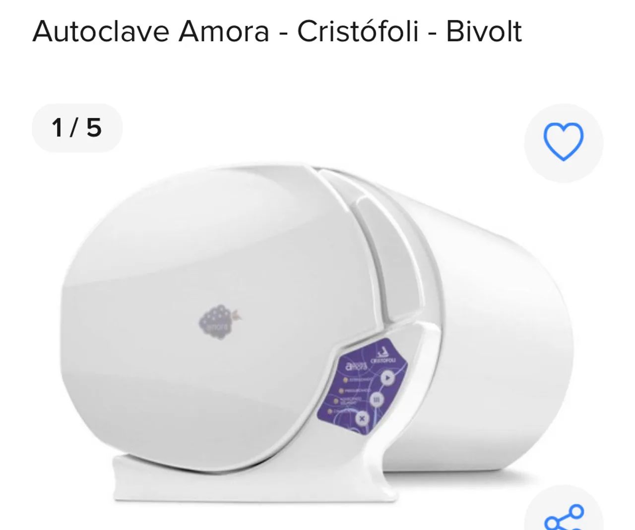 Autoclave Amora Cristófoli Bivolt
