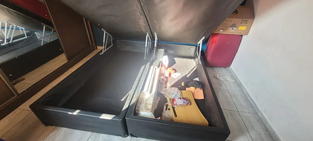 Cama Box Casal Vermelha - Foto 2