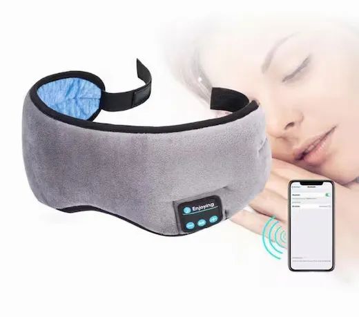 Máscara Tapa Olho c/Bluetooth Fone (Entrega)