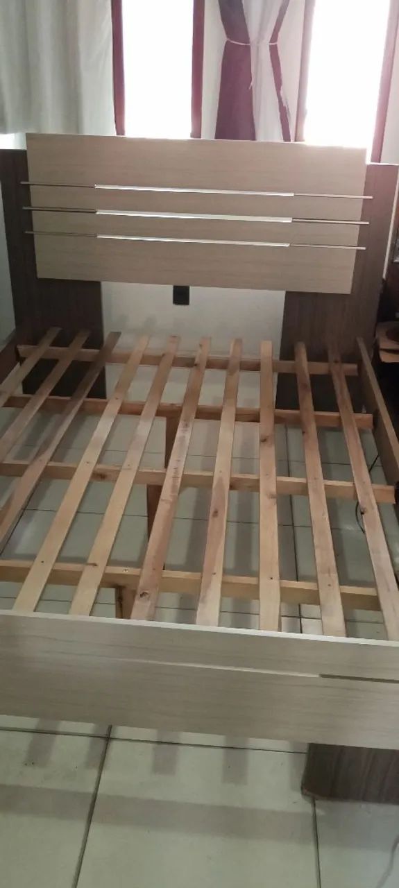 Cama casal completa com colchão Ortobom  - Foto 3