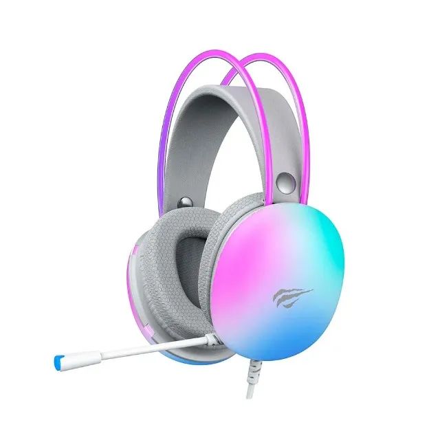 Headset Gamer Havit, RGB, com fio e microfone - H2037d - Foto 5