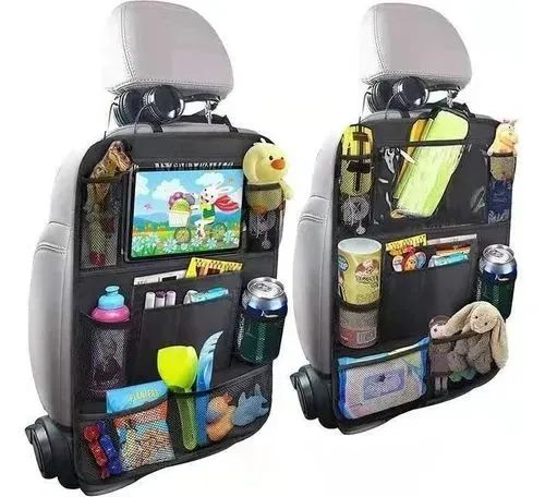 Organizador para carro com porta-tablet e porta-objetos