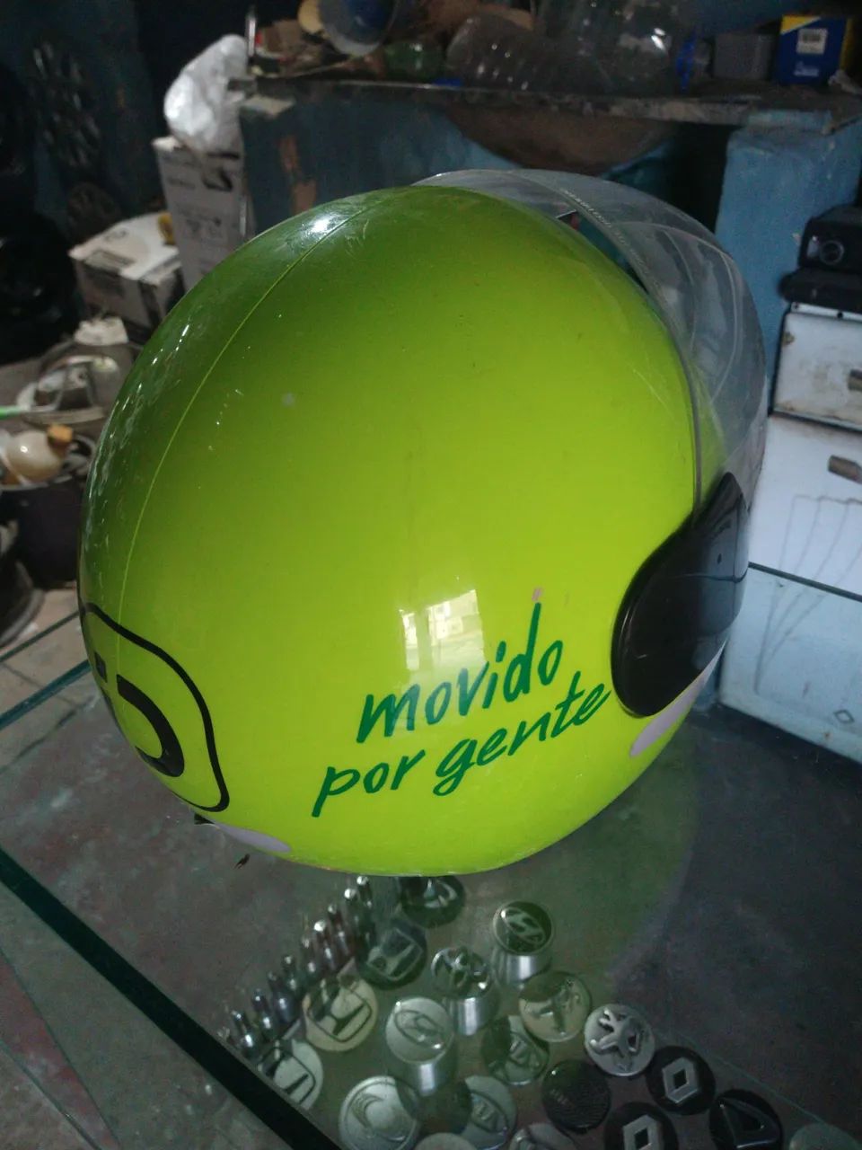 Capacete Moto Drive Verde - Foto 3