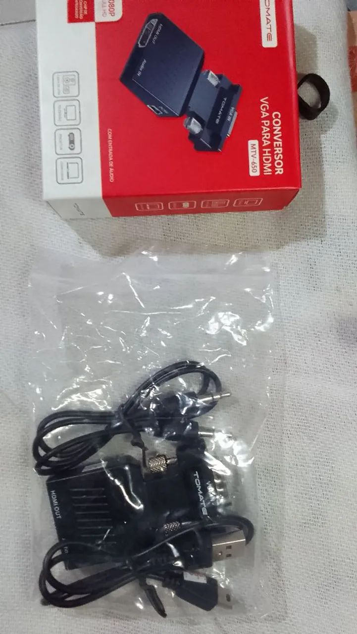 Conversor VGA para HDMI Tomate MTV-650 - 1080p - Periféricos e