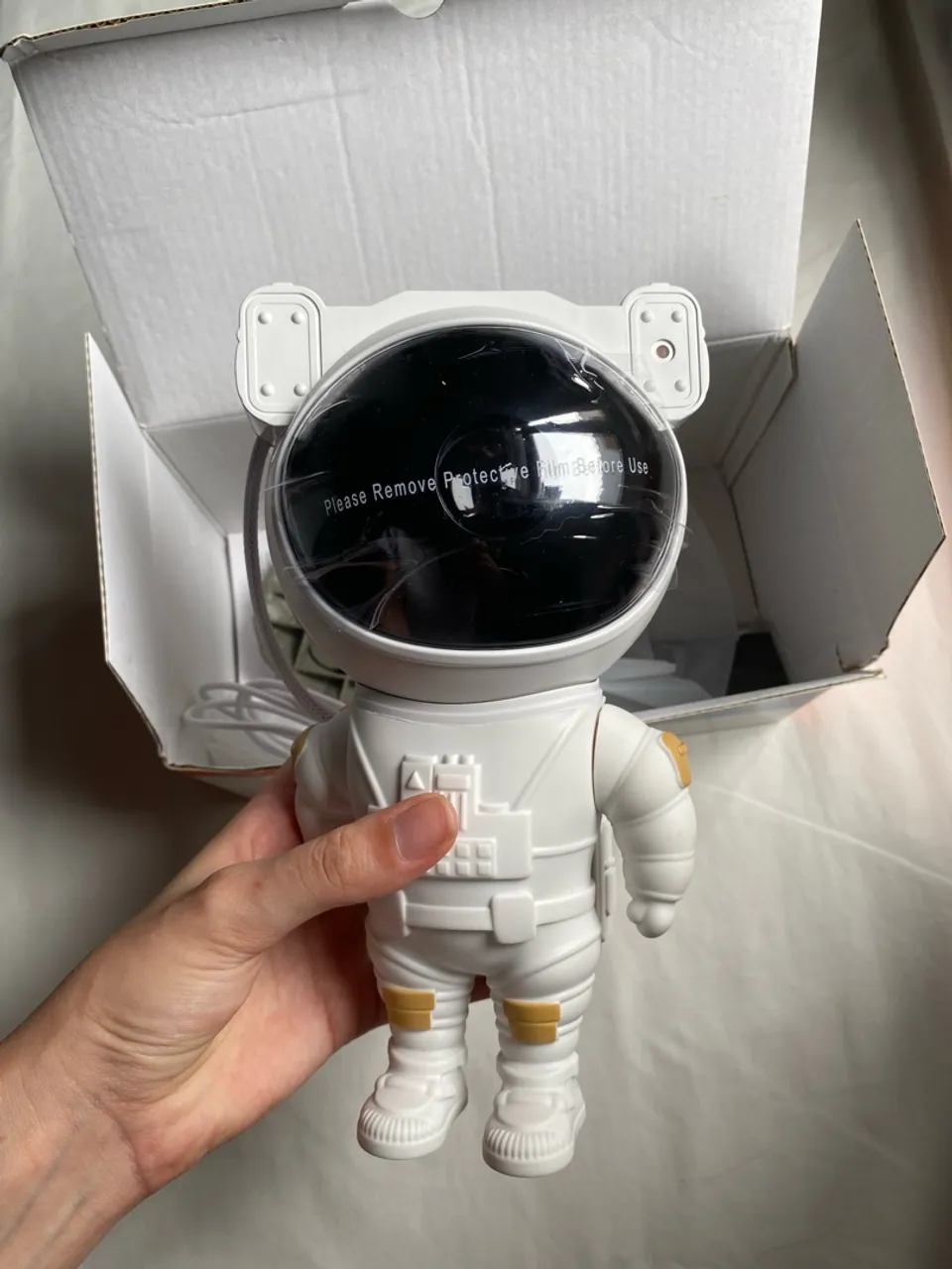 Projetor astronauta efeito galáxia