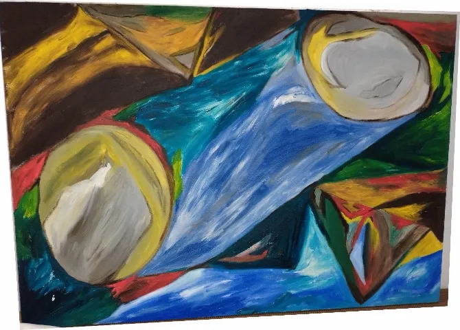 Pintura a Oleo 100 x 60 cmts contemporanea