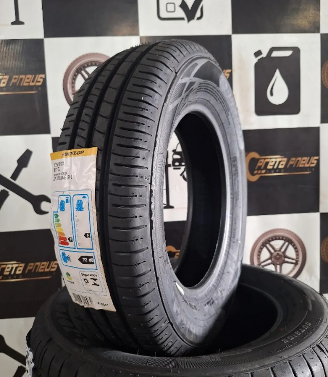 Pneu 175/70R14 Dunlop Novo Original Fiat Uno Gol HB20 Kwid