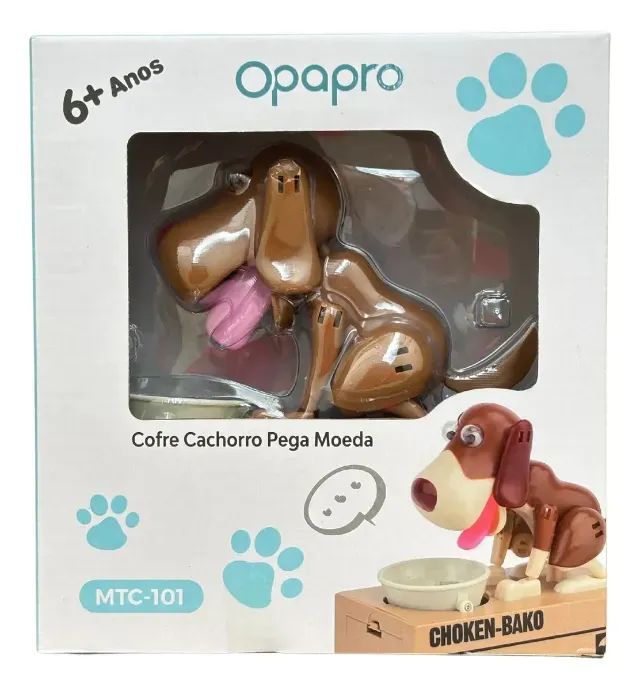 Cofre Cachorro Pega Moeda Infantil 