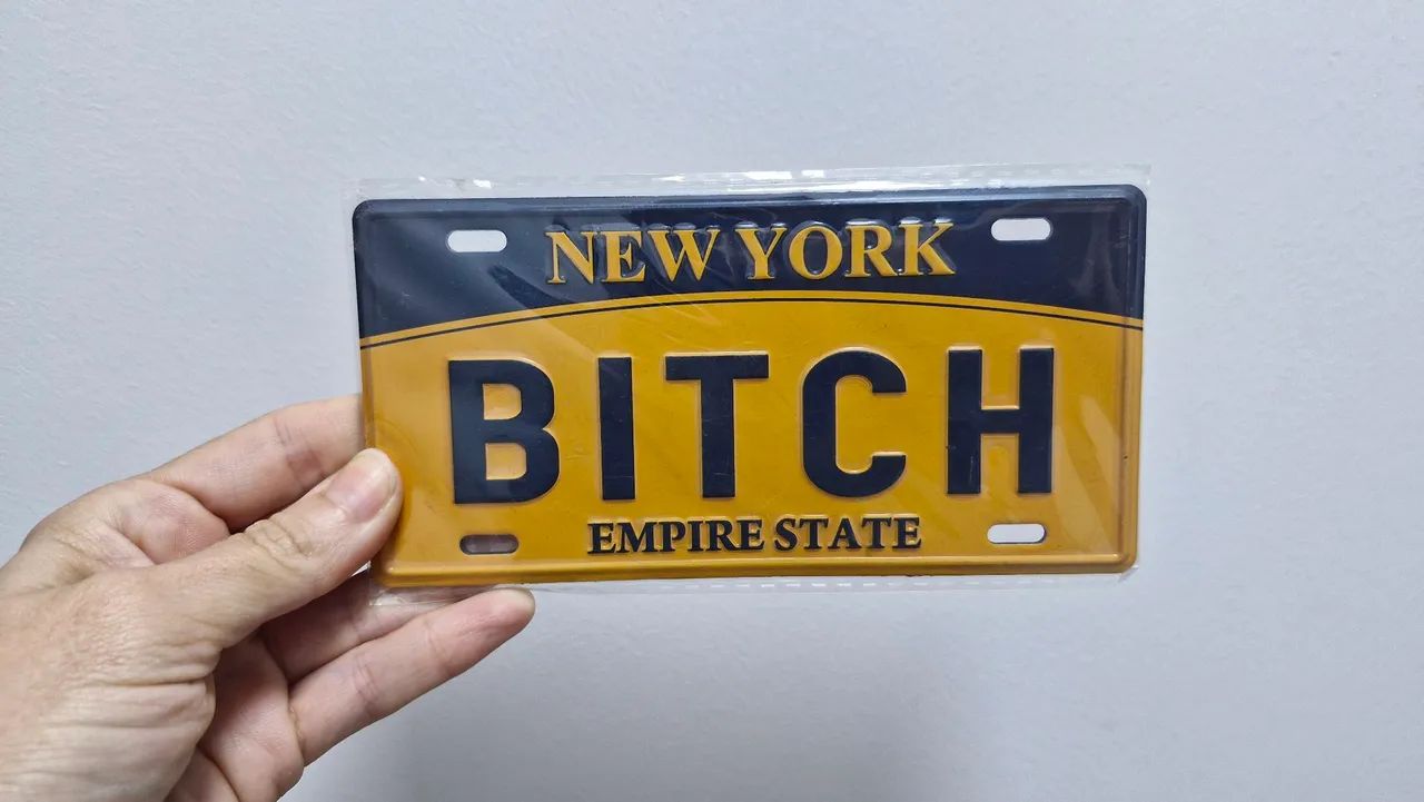 Imã Placa de Nova York Referência ao filme as Branquelas