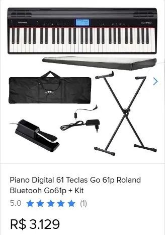 Teclado Roland GO Piano 61 Teclas + Pedal de Sustain Roland - Foto 4