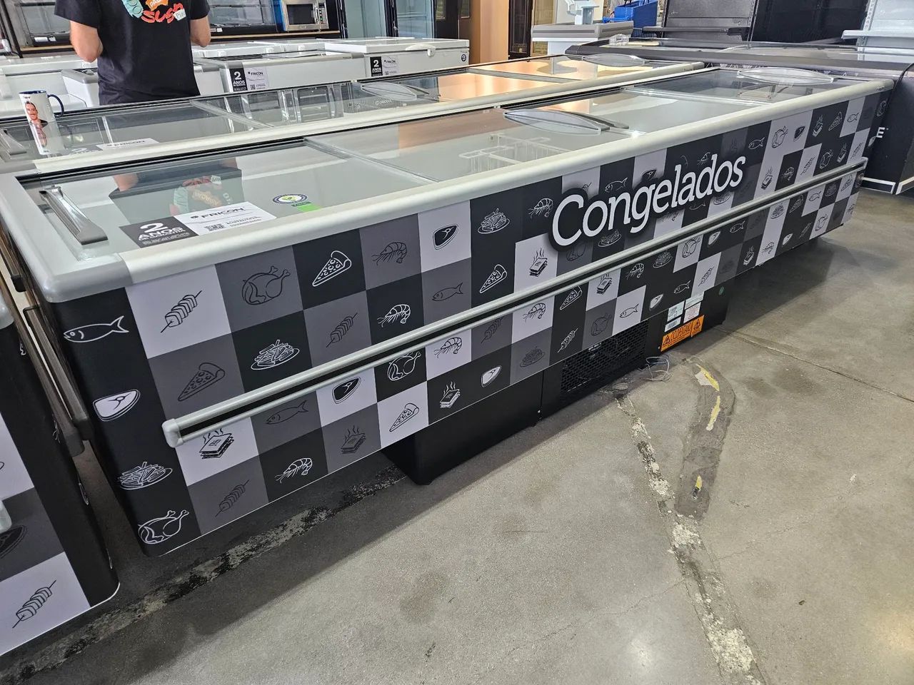 ilha expositora de congelados 3m 820 litros - a pronta entrega 