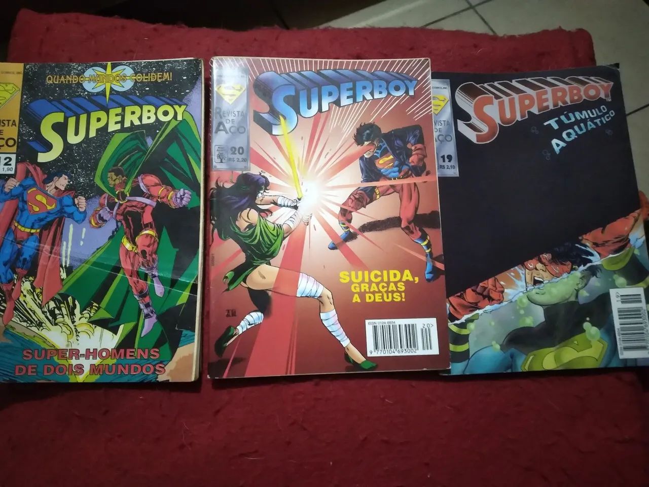 Revistas Superboy - 12, 19 e 29. 1995