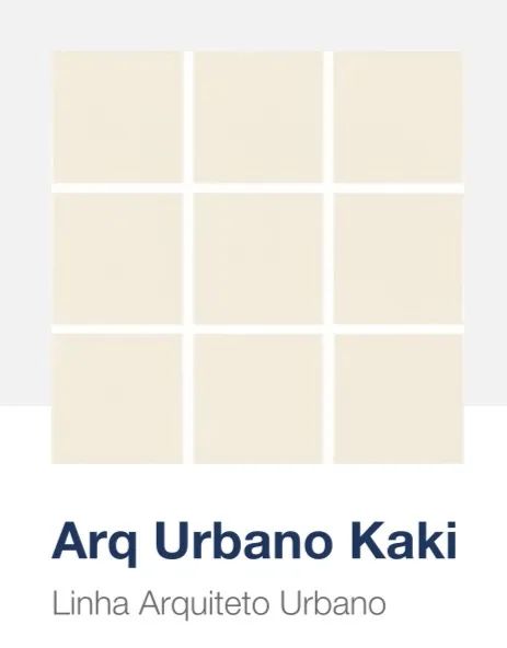 Revestimento Ceramica Pastilha 10x10 branco PORTOBELLO 9,5x9,5 Kaki Mate Tel