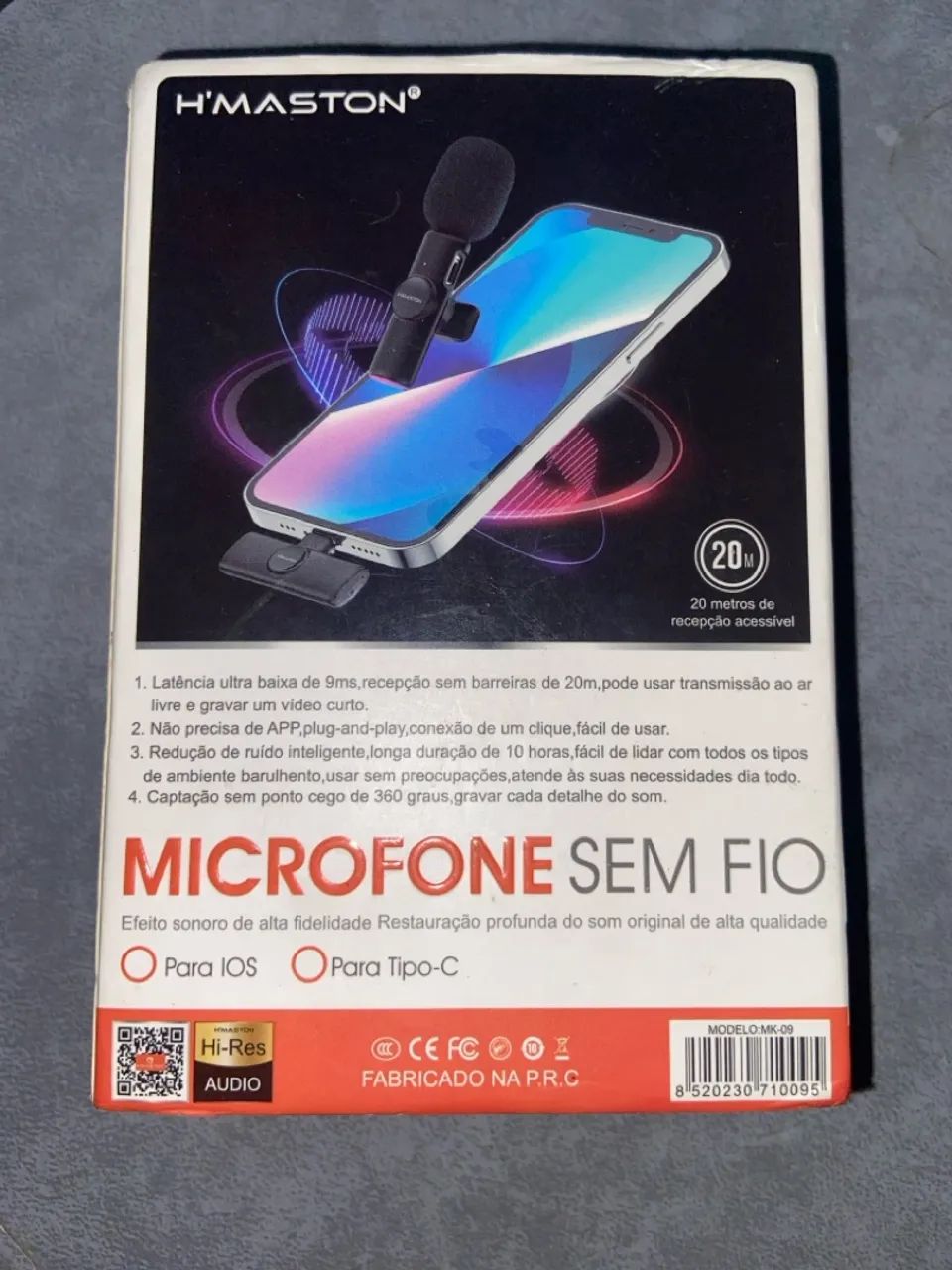 Microfone Sem Fio H'MASTON MK-09 ULTIMA INIDADE? - Foto 3