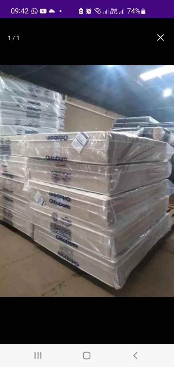 Cama e Colchão Ortobom Novo - Foto 3