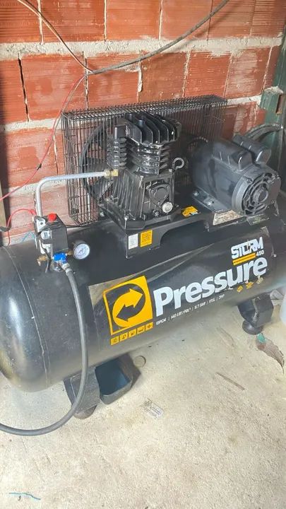 Compressor de ar 175l Pressure storm semi novo