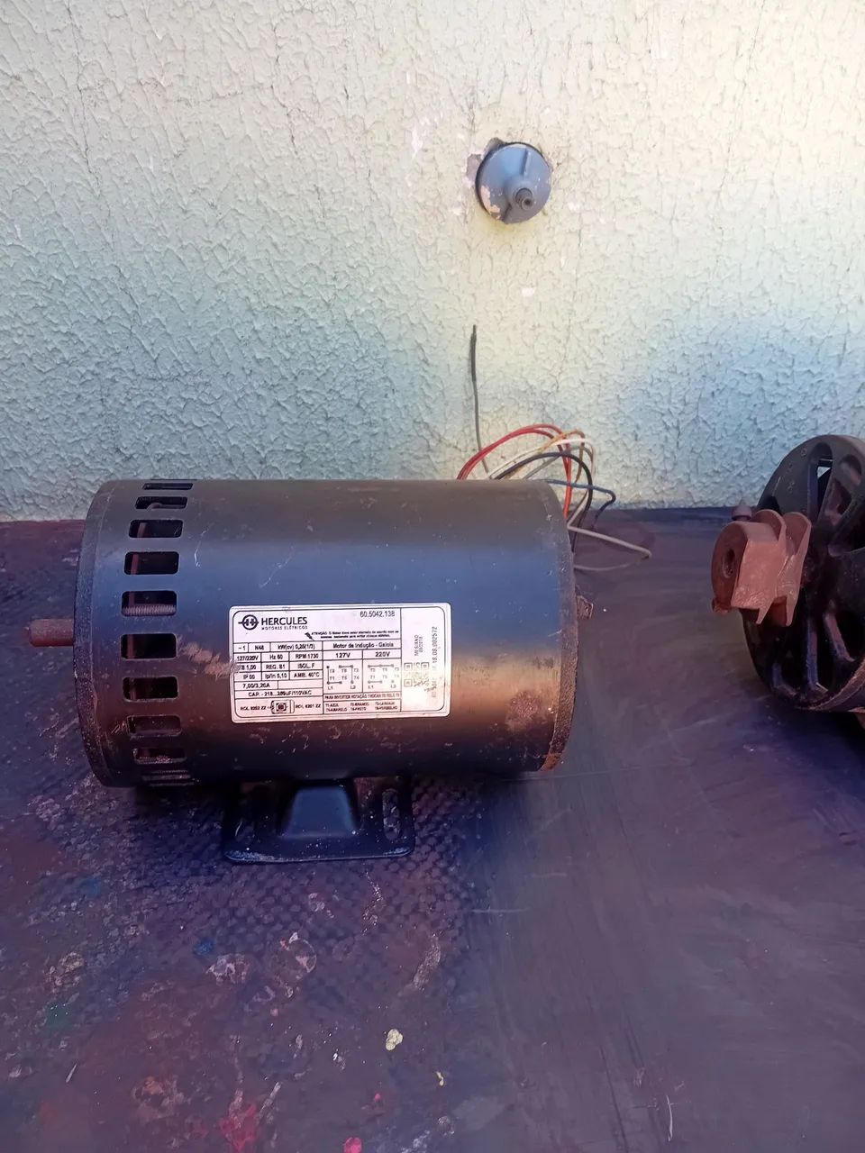 Motor Elétrico Hercules 0,25CV 1730RPM 127/220V - Foto 2