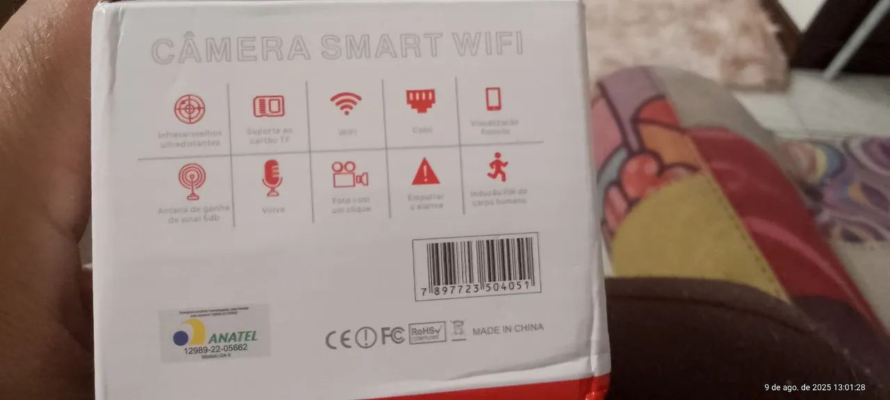 Câmera Lâmpada Segurança Wifi Visão Noturna - Foto 4