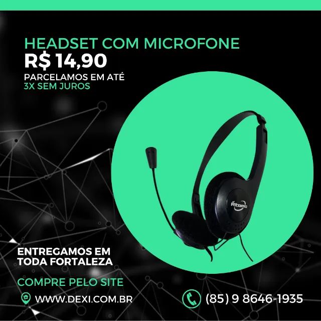 Headset com Microfone 