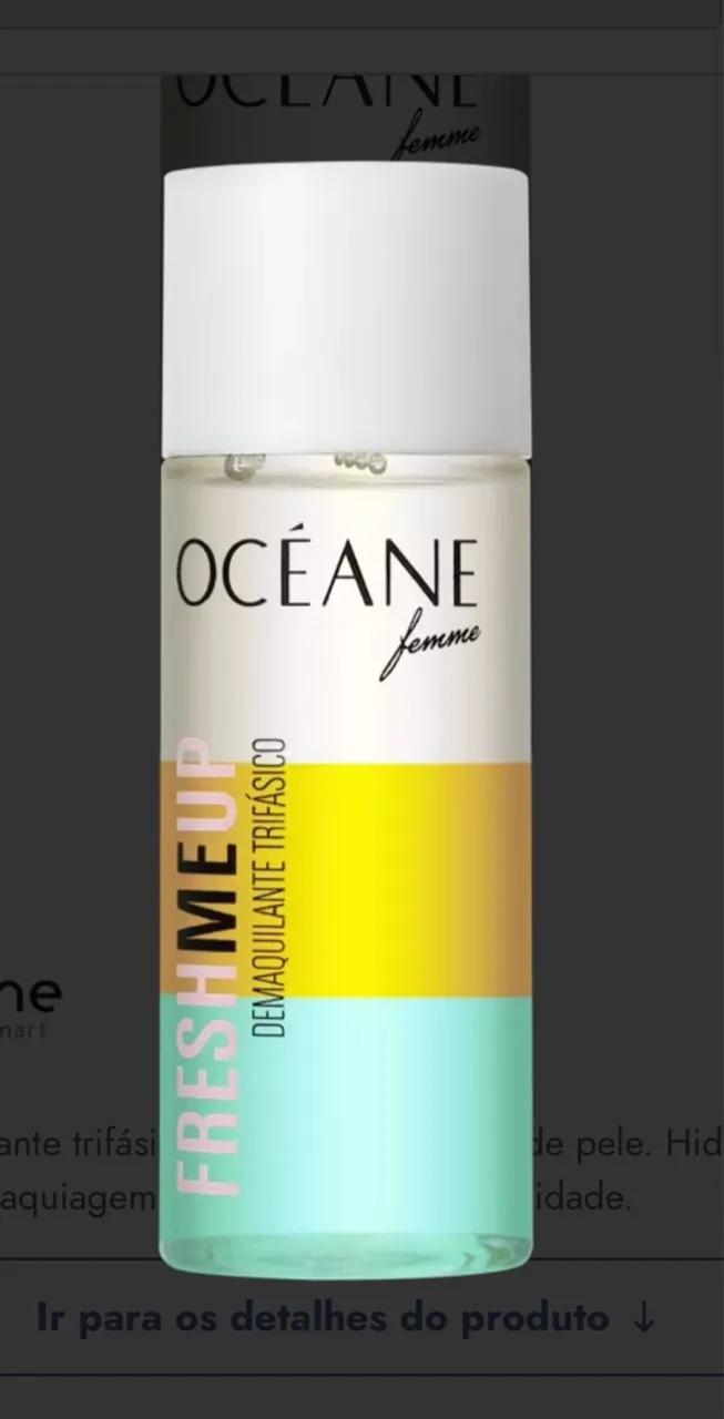 Océane Fresh Me Up Demaquilante trifásico -