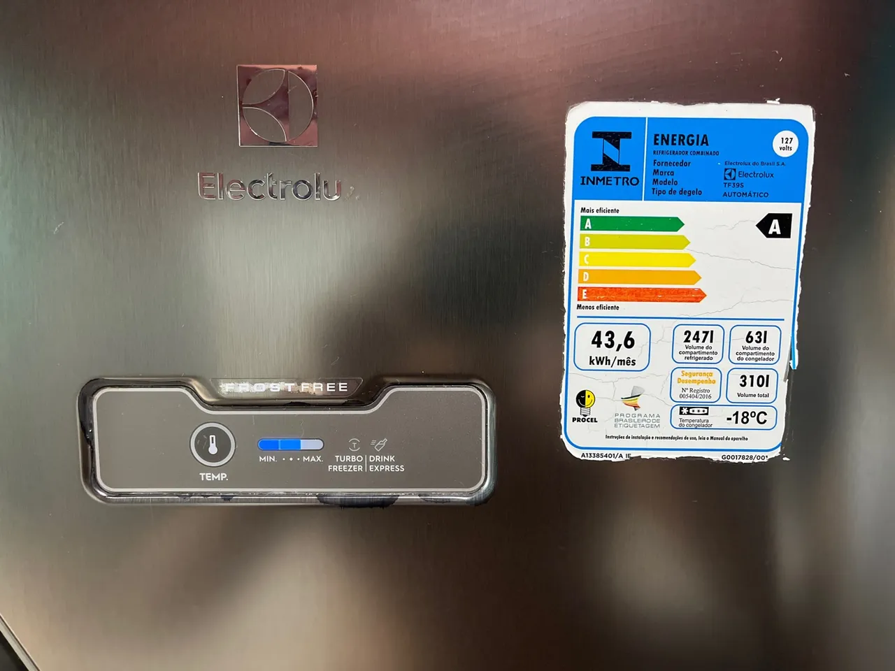 Geladeira Electrolux TF39S Frost Free