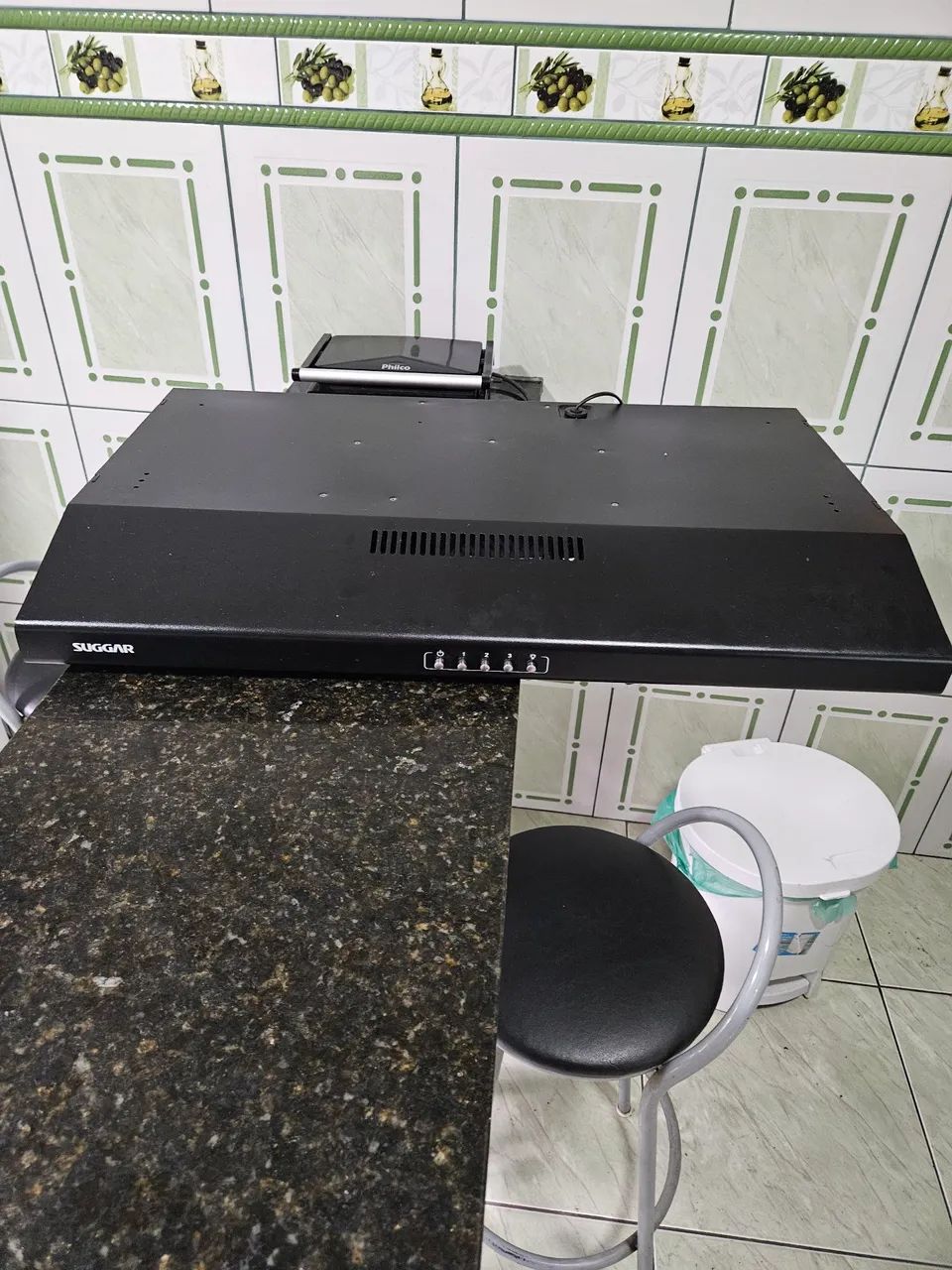 Coifa de Parede Suggar 80x45cm - Preto