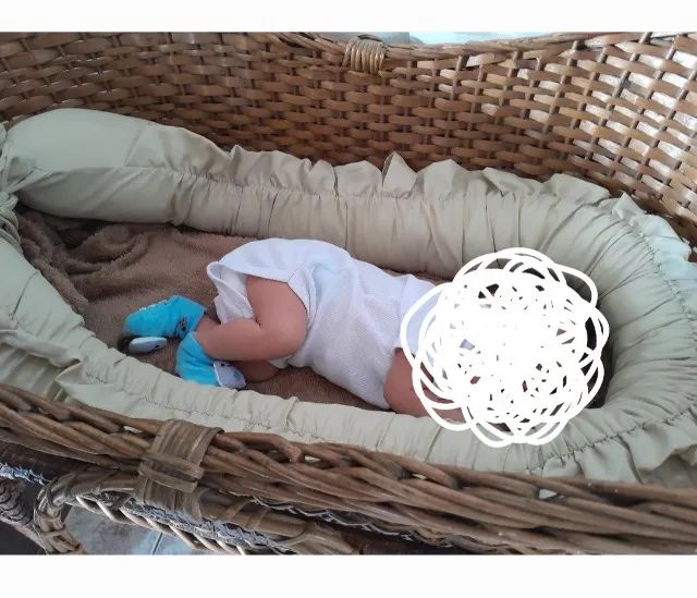 Berço Moisés em vime  - Foto 2