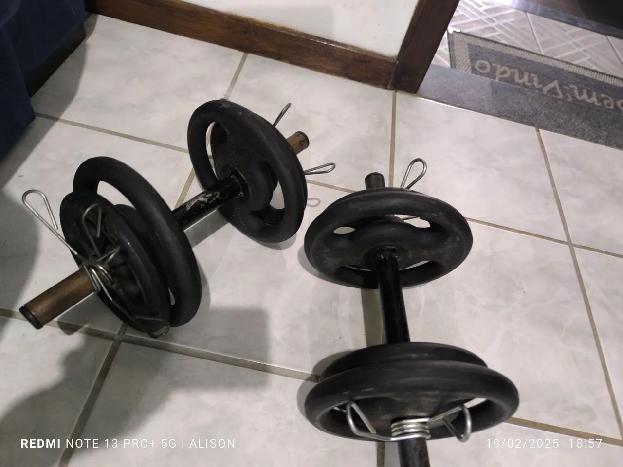 Kit academia em ótimo estado  - Foto 4