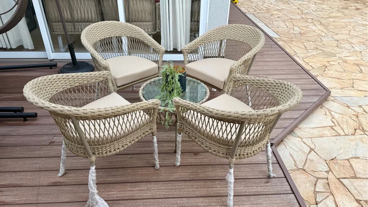 Poltronas de jardim em corda nautica  - Foto 3