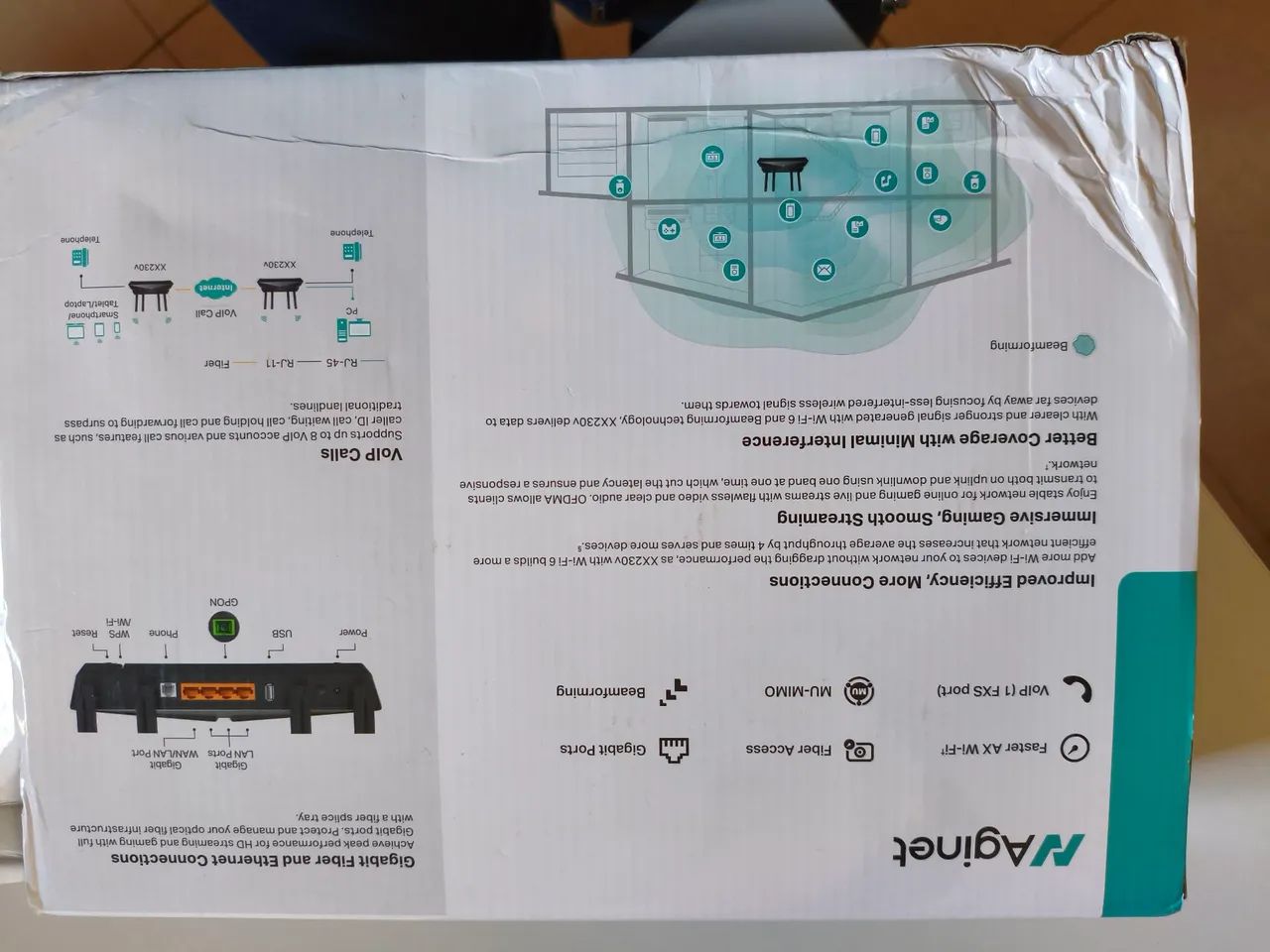 Modem/Roteador TP-Link XX230v AX1800 Dual Band Wi-Fi 6 GPON Router - Foto 2