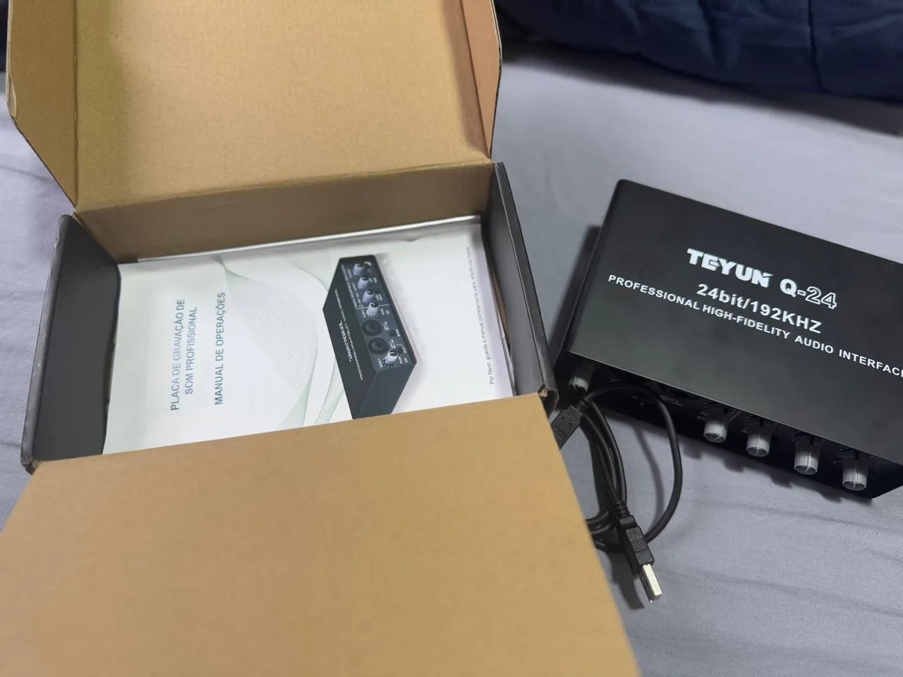 Interface de áudio Profissional TEYUN Q-24 24bit/192KHZ - Foto 2