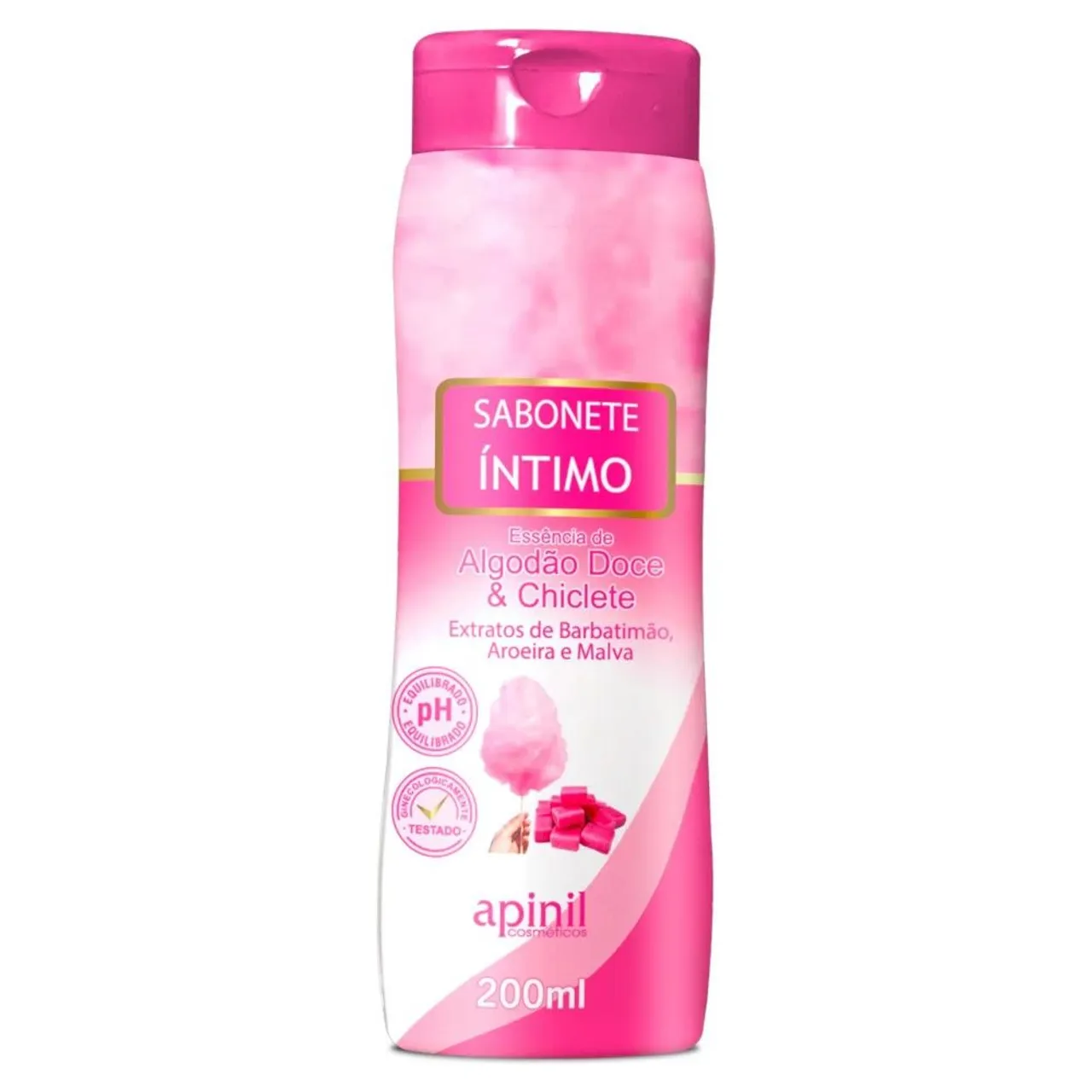 Sabonete Íntimo Algodão Doce & Chiclete 200ml - Apinil