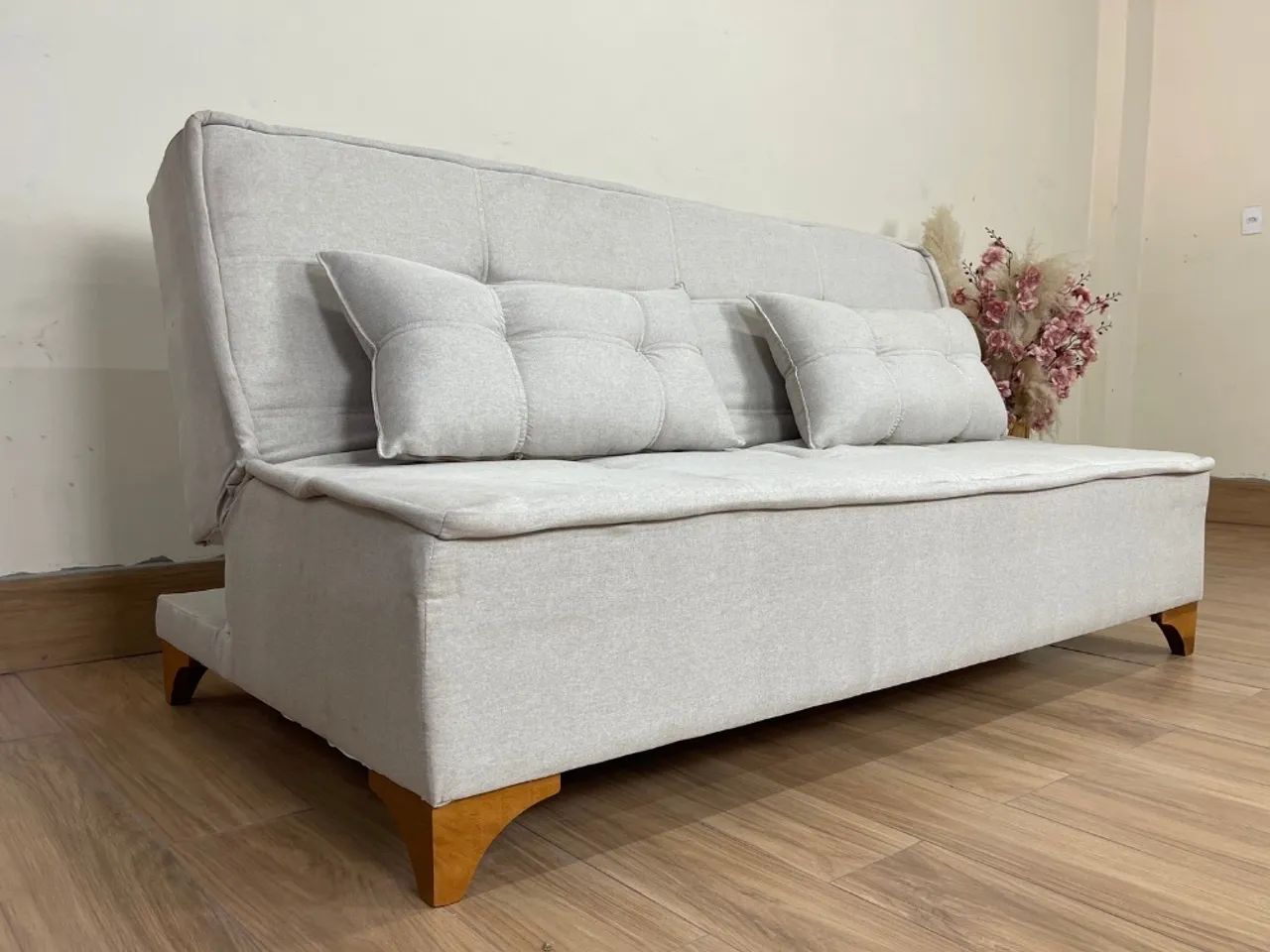 Sofá Cama Compacto e Confortável 1,86m !! L88m